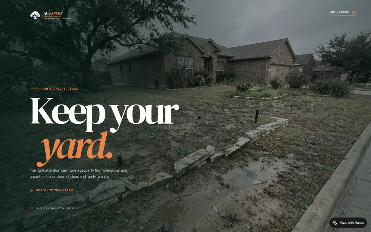 AC Expert Tree Service website preview